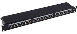 Патч-панель STP, 19" (1U), 24 порта RJ-45, Cat.6, Dual IDC, APC610141