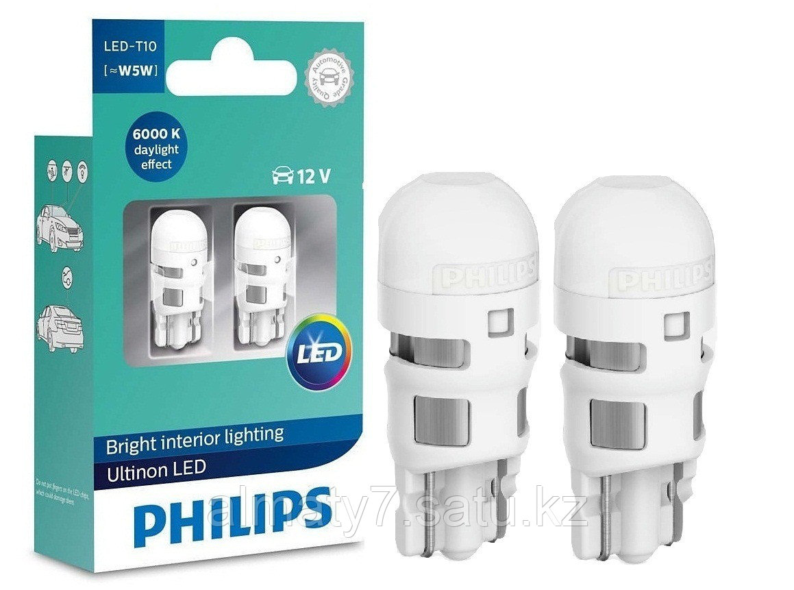 Филипс w5w. Philips led t10 w5w 6000k. Philips w5w led 4000k. Лампа w5w диодный Philips. W5w t10 Philips Ultinon led.