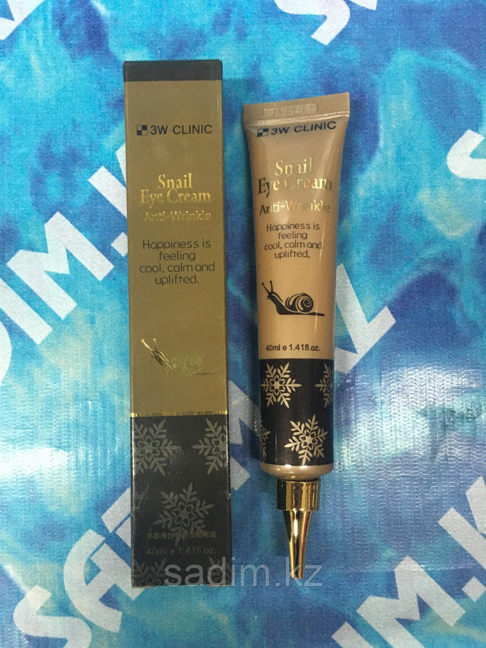 3W Clinic – Snail eye cream anti wrinkle Улиточный крем для кожи вокруг глаз