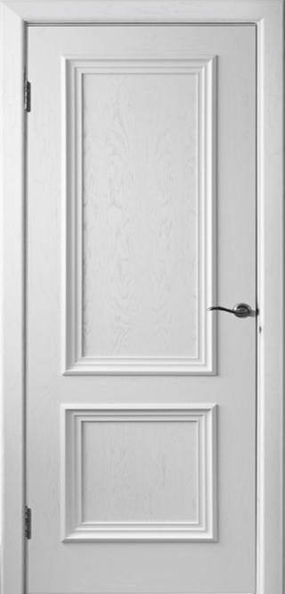 Дверь Бергамо-1 ДГ, ДО белая - фото 1 - id-p54471764