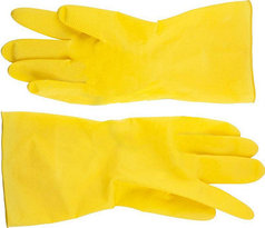 Перчатки DEXX латексные, х/б напыление, рифлёные, L