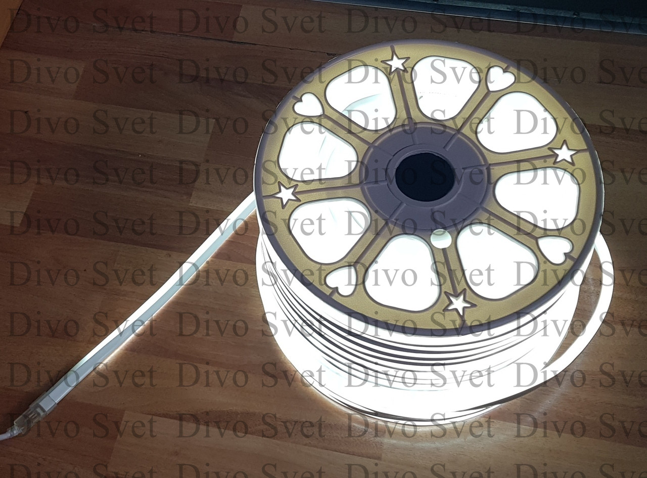 Флекс неон SMD 8*16мм, Белый холодный (3 ВАРИАНТА). Led Flex neon, гибкая неоновая лента белая.