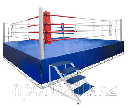 Ринг боксерский 6 х 6 м с помостом 7,65 х 7,65 х 1м