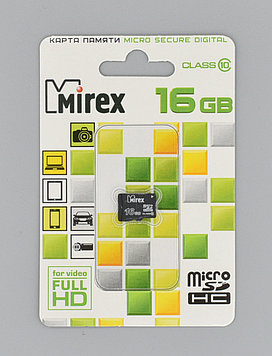 Micro SD карта Mirex 16GB