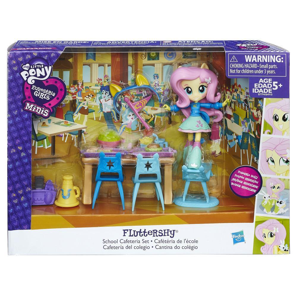 Equestria Girls Набор мини-кукол Флаттершай «Школьное кафе»Готовы к потрясающей вечеринке? Вечеринка в традици