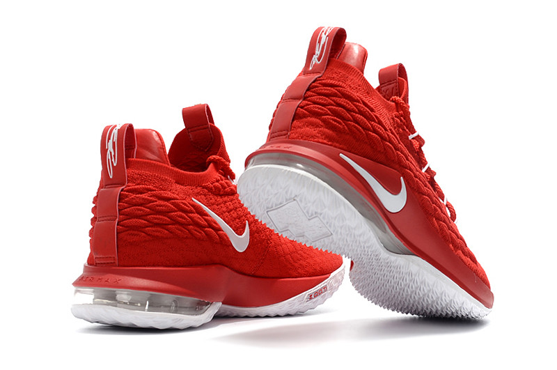 Баскетбольные кроссовки Nike Lebron 15 Low (низкие) Red - фото 3 - id-p54500290