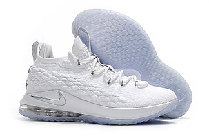 Баскетбольные кроссовки Nike Lebron 15 Low (низкие) White, фото 1
