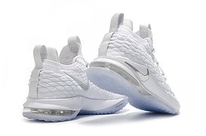 Баскетбольные кроссовки Nike Lebron 15 Low (низкие) White, фото 2