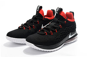 Баскетбольные кроссовки Nike Lebron 15 Low (низкие) Black\red, фото 2