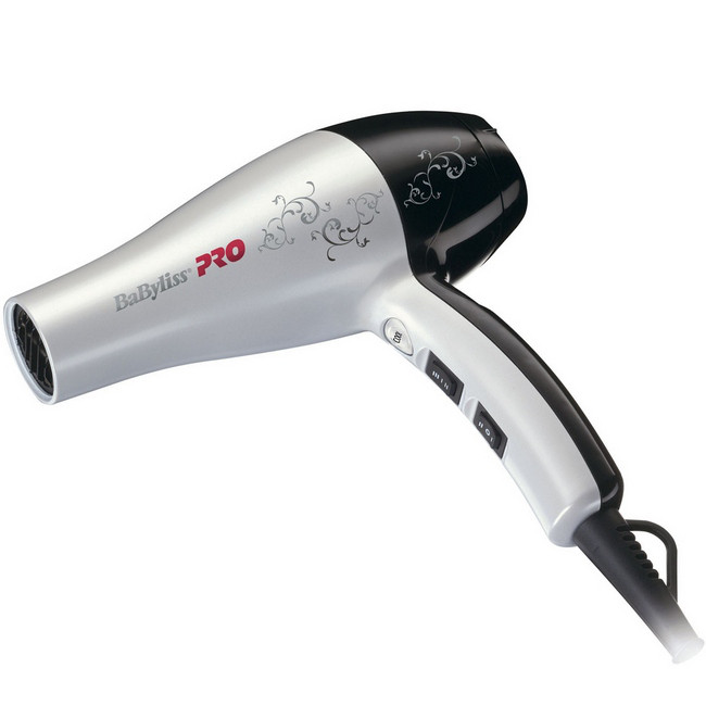 Фен "BABYLISS PRO" - 2000W, с узорным оформлением