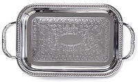 9418 FISSMAN Поднос металлический прямоугольный 41x31 см хромированный 9418-85 9418 FISSMAN Поднос металлический прямоугольный 41x31 см хромированный