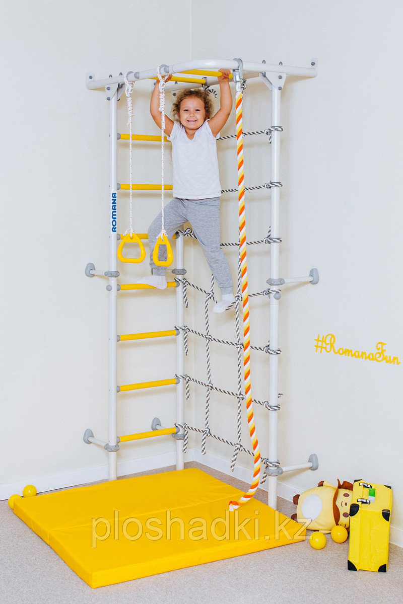 Шведская стенка ROMANA, канат, сетка лазалка, лестница гимнастическая