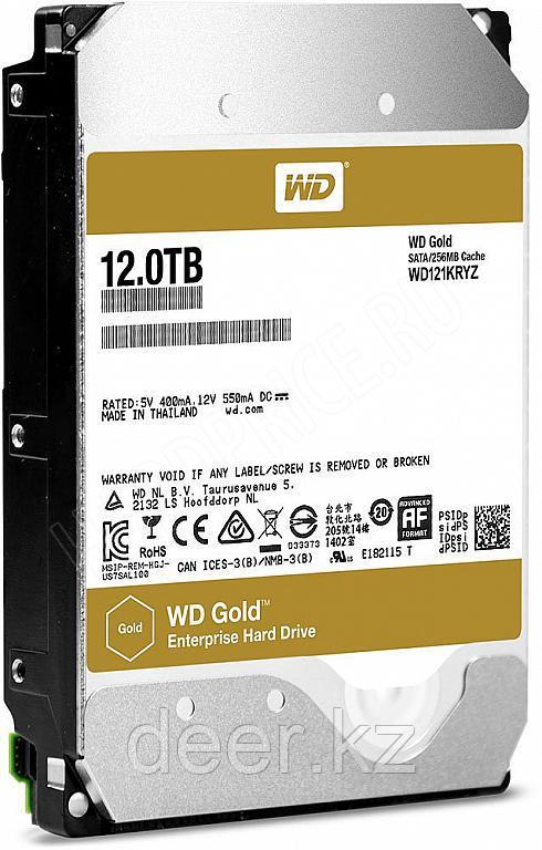 Жесткий диск WD GOLD WD121KRYZ 12ТБ 3,5" 7200RPM 256MB (SATA-III)