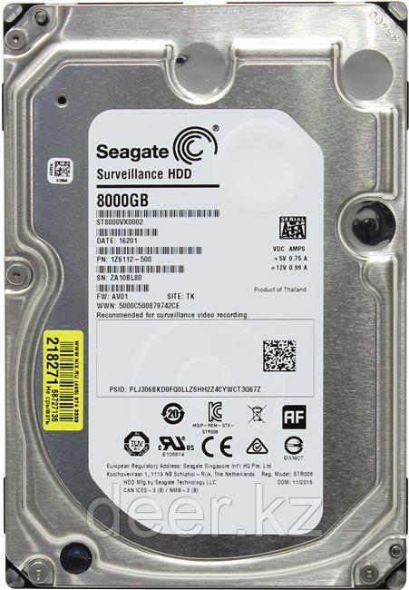 Жесткий диск HDD 8000 Gb SEAGATE Surveillance ST8000VX0002
