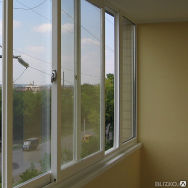 Окна купе балконные алюминиевый профиль - фото 1 - id-p54529187
