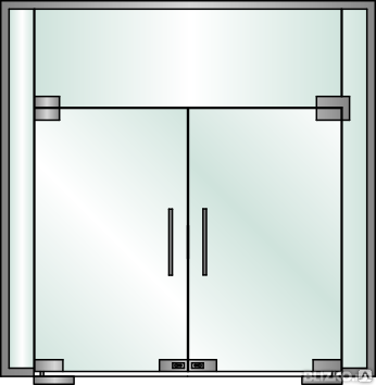 Перегородка цельностеклянная интерьерная