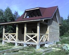 Навес для бани из сотового поликарбоната