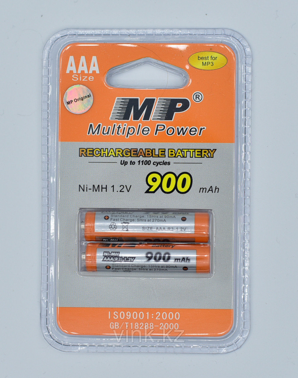 Аккумулятор AAA MP, 900mah