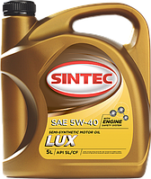 SINTEC масло п/с Люкс SL/CF SAE 5w40 1л синтетическое