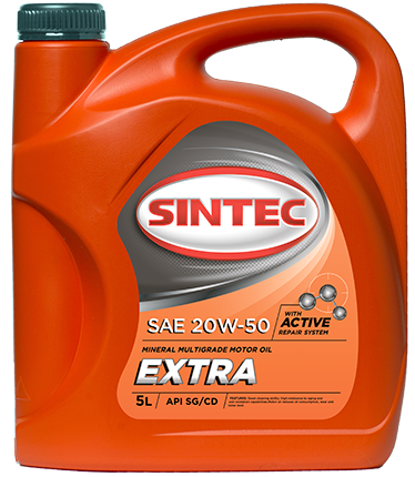 SINTEC масло Экстра SAE 20w50 SG/CD 1л