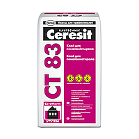 Клей для крепления плит из пенополистирола Ceresit CT 83, 25 кг