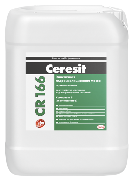 Ceresit CR166/10 Двухкомпоненнтная эластичная гидроизоляция комп. B 7л