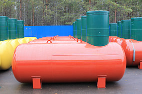 Резервуары подземного размещения отопительные,с высоким патрубком,кожух диаметр 1200 мм. ПОП- 4,6