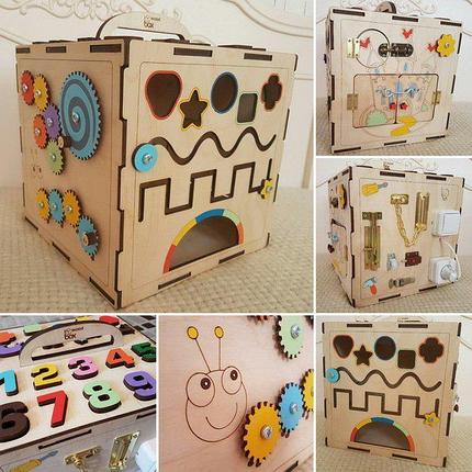 Бизикуб iWoodBox 30х30х30см, фото 2