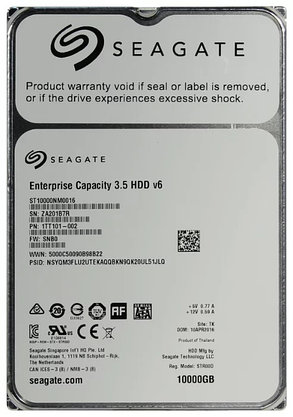 Seagate Enterprise Корпоративный жесткий диск 10Tb ST10000NM0016, фото 2
