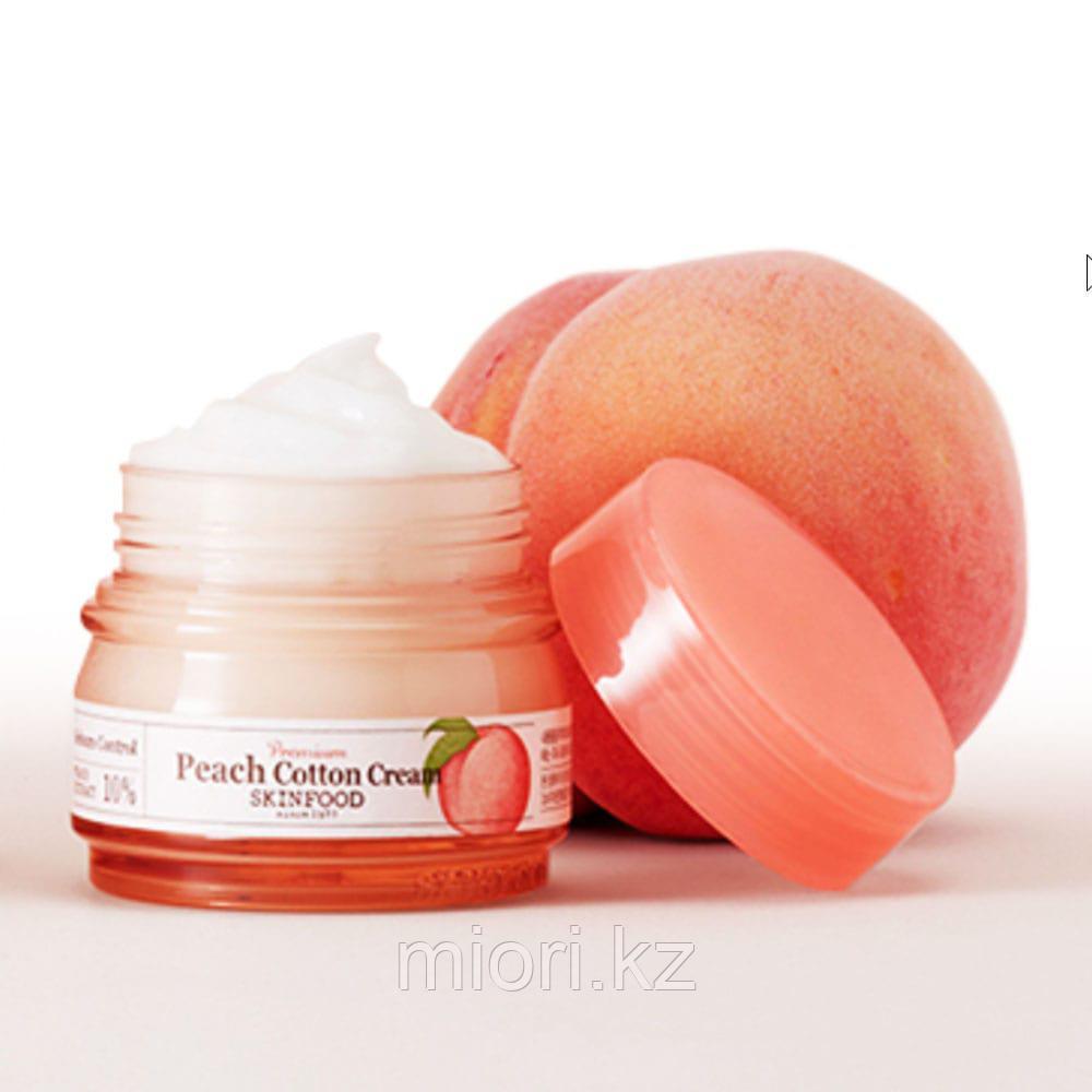 SKINFOOD Premium Peach Cotton Cream Крем с экстрактом персика для контроля жирности кожи