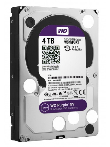 Western Digital Жесткий диск для видеонаблюдения HDD 4Tb WD40PURZ - фото 1 - id-p54704434