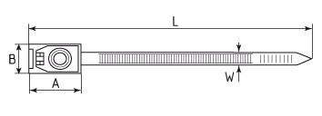 Стяжка крепежная КСП 7.5х165