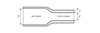 Термоусадочная трубка ТТК(3:1)-50/17 черная, фото 2