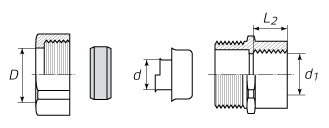 Муфта соединиетльная резьбовая СТМ(Р)-32 труба-металлорукав - фото 2 - id-p54660841