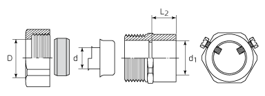 Муфта соединительная СТМ(В) 15 труба-металлорукав винтовая - фото 1 - id-p54661624