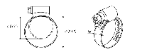 Хомут червячный PL-9(60-80)/W1