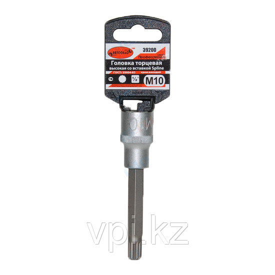 Торцевая головка с битой SPLINE, M12, 100мм. 1/2" АвтоДело