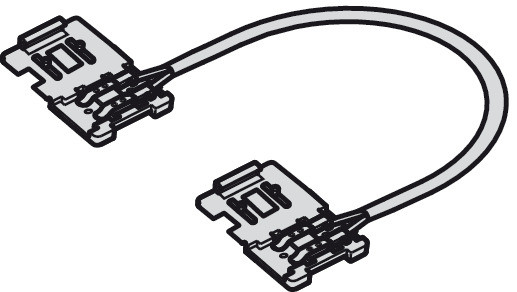 Соединительный кабель с клипсами для LED ленты 12 V (10 мм), длина 1 м - фото 2 - id-p44854757