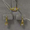 Серьги и кольцо с бриллиантом / жёлтое золото, фото 3