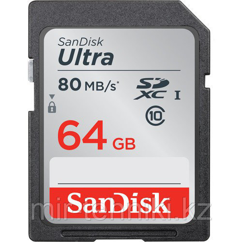 SanDisk Ultra SDXC UHS 64Gb 80 MB/s - фото 1 - id-p3425791