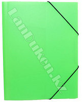 Папка на резинке для документов (зеленая)