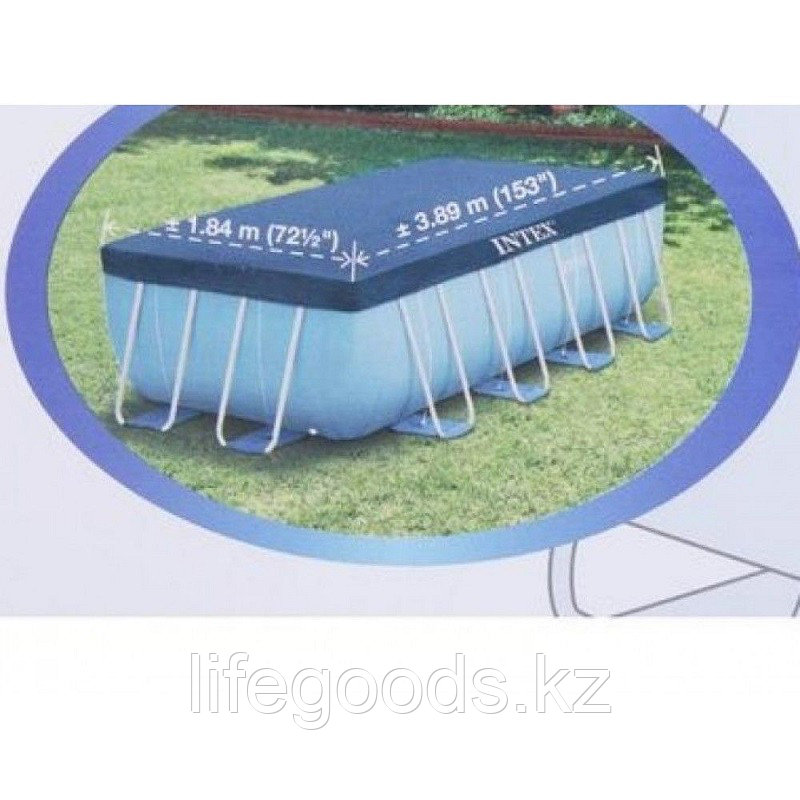 Тент для каркасных бассейнов 400x200 см (размер тента: 389х184 см), Intex 28037 - фото 3 - id-p54725872