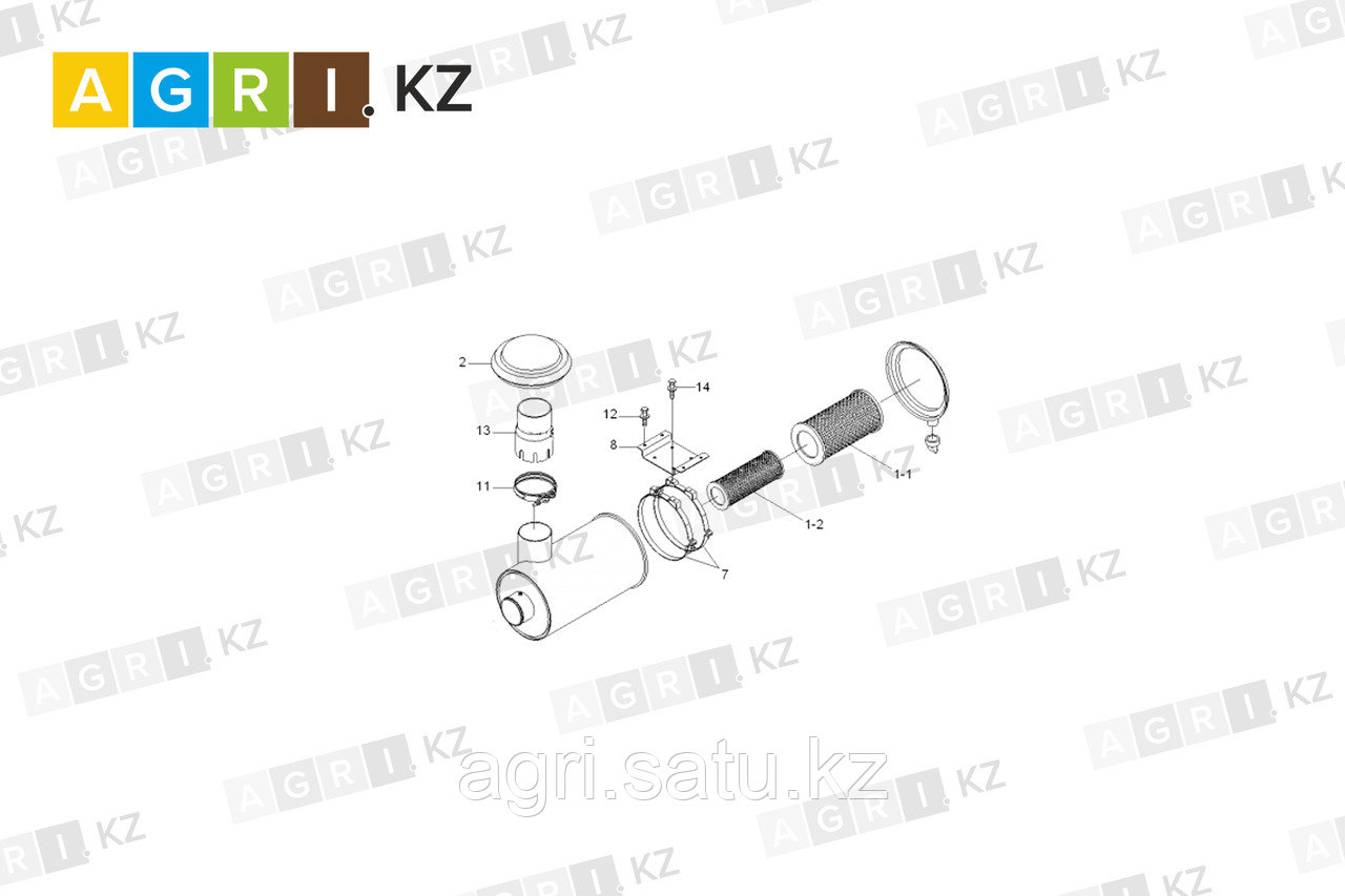 Фильтр воздушный комплект, 11LQ-40110 + 11LQ-40110