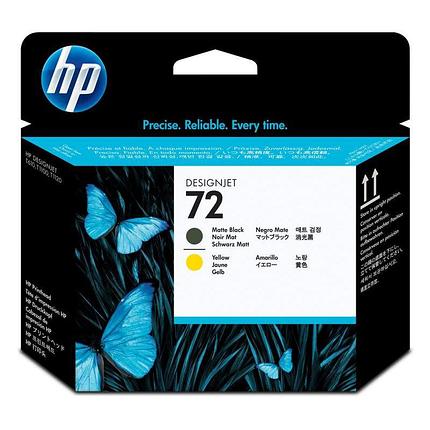HP Matte Black and Yellow Printhead №72 , фото 2