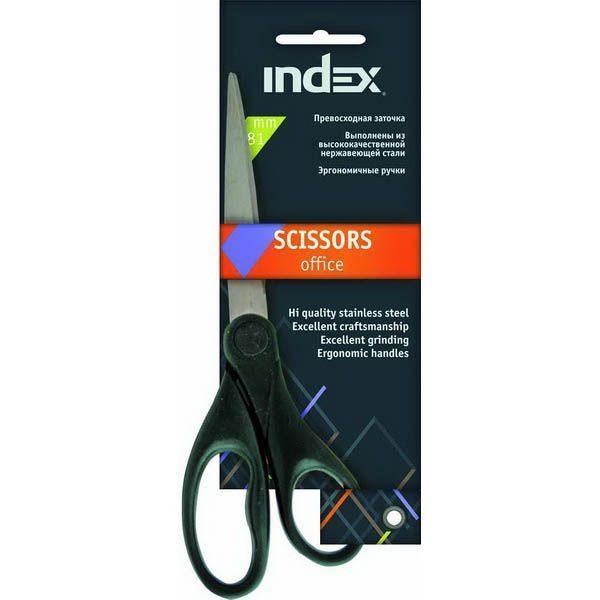 Ножницы INDEX 18,1 см, пластиковые ручки