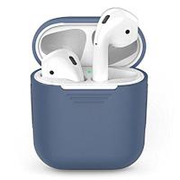 Силиконовый чехол для Apple AirPods (синий)