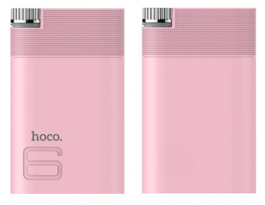 Дополнительный аккумулятор Hoco B30 Power Bank 8000 mAh (розовый) - фото 1 - id-p54758105
