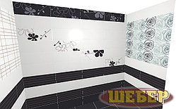 Кафель Undefasa черно-белый