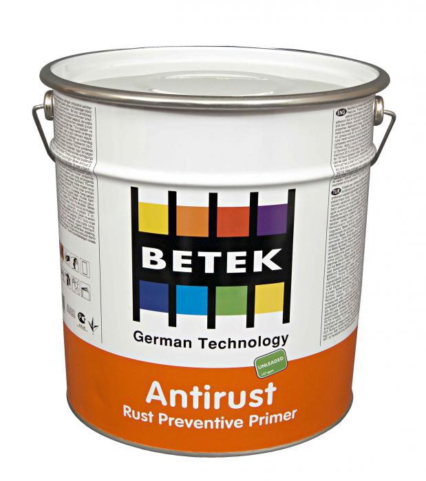BETEK ANTIRUST  (СЕРАЯ  ) Высокоэфективная, антикорозийная, защитная грунтовка 2,5л