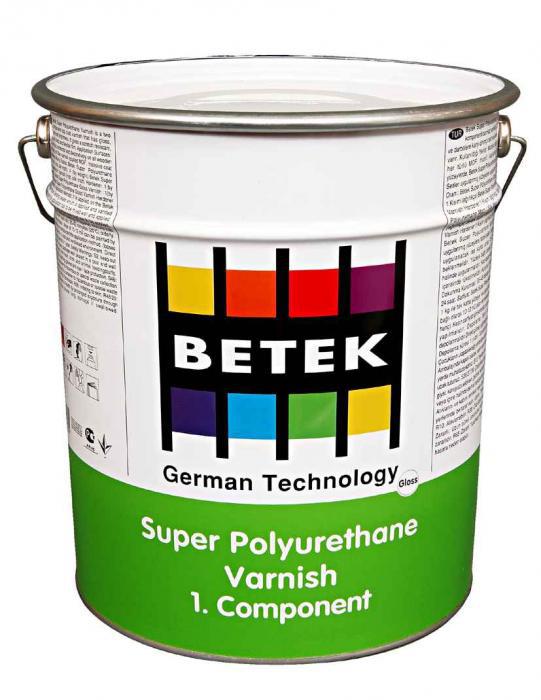 BETEK SUPER P.U. SILK MATT VARNISH Полиуретановый полуматовый лак 12кг